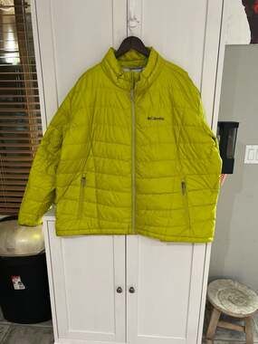 Columbia Men's Plus Size 4X Mossy Green Omni-Heat Interchange Puffer Jacket